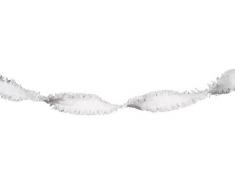 Folat Dreh-Girlande Party-Deko Weiss 24m Einheitsgröße