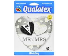 Folienballon MR and MRS HERZ für die Hochzeit // Folien Ballon Deko Ballongas Geburtstag Hochzeitstag Valentinstag Eltern Nachwuchs Geschenk Liebe immer