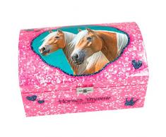 Unbekannt Horses Dreams 8934.001 Schmuckkästchen mit Geheimfach, pink, girls