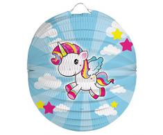 Folat 65054 Einhorn Laterne Lampion Laternenzug Martinstag Halloween-22 cm