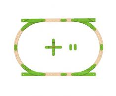 Fisher-Price GFP81 - Wunder Werker Holzspielzeug Erweiterungsset Schienen aus FSC zertifiziertem Holz, Spielzeug ab 3 Jahren