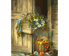 Malen nach Zahlen 40 x 50 cm Komplettset Neuerscheinungen Malset mit Holzspannrahmen Perfekt für Hobbymaler (GX9732)