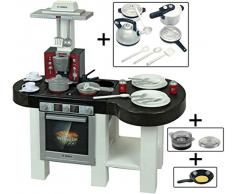 Theo Klein – 9007 – Küche Bosch Cool mit Stieltopf Wasserwaage – Gemeinsam Kochen und-Crêpepfanne