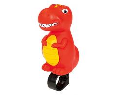 moses. 40223 Dino Fahrradhupe | Hupe für Laufrad, Dreirad, Roller oder Fahrrad | Für Kinder, rot
