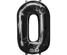 Amscan 7.655.308 Schwarzer Folienballon XXL Dekoration Set