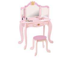 KidKraft 76123 Frisiertisch & Hocker Princess, rosa