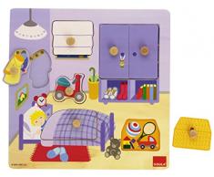 Jumbo Spiele D53034 - Im Kinderzimmer, Holzpuzzle