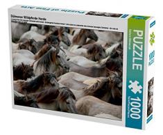 CALVENDO Puzzle Dülmener Wildpferde Herde 1000 Teile Lege-Größe 64 x 48 cm Foto-Puzzle Bild von Barbara Mielewczyk