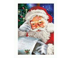 Pracht Creatives Hobby DD12-024 - Diamond Dotz Weihnachtsmann, funkelndes Diamantbild zum Selbstgestalten, ca. 50 x 72 cm groß, Malen mit Diamanten, neuer und kreativer Basteltrend