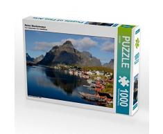 CALVENDO Puzzle Reine/ Moskenesøya 1000 Teile Lege-Größe 64 x 48 cm Foto-Puzzle Bild von GUGIGEI