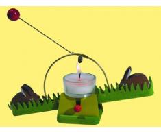 Kraul – Kerze Wippe mit Kaninchen
