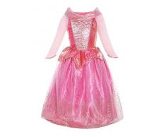 Katara 1709 - Dornröschen Märchen Prinzessin Sleeping Beauty Mädchen Kostüm, Karneval Fasching, Gr. 122, Rosa Pink