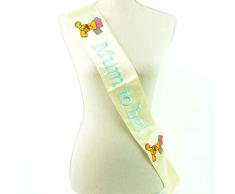 Gifts 4 All Occasions Limited SHATCHI-1337 Shatchi Mum to BE Geschenkband für Babyparty, Satin, Gelb