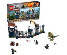 LEGO Jurassic World 75931 Angriff des Dilophosaurus, Dinosaurier-Set, Kinderspielzeug