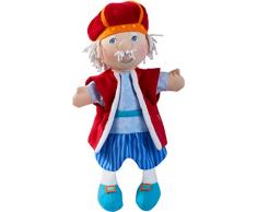 HABA 304204 - Handpuppe König, Märchenfigur für erste Rollenspiele und klassische Puppentheater, Spielzeug ab 18 Monaten
