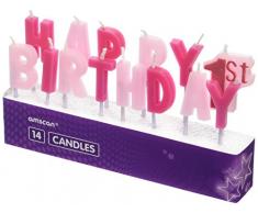 amscan 9900785 1. Birthday Girl Pick Kerzen