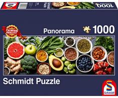 Schmidt Spiele Puzzle 58361 Panoramapuzzle, Auf dem Küchentisch, 1000 Teile Puzzle, bunt