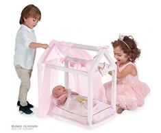 DECUEVAS CASITA Bett aus Holz Maria 55 x 30 x 55 cm, Mehrfarbig (55028