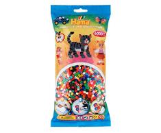 Hama 205-68 Bügelperlen Midi, ca. 6000 Stück in 52, Mehrfarbig