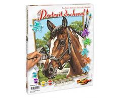 Schipper 609240381 - Malen nach Zahlen - Pferdeportrait - Bilder malen für Erwachsene, inklusive Pinsel und Acrylfarben, 24 x 30 cm