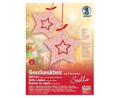 Ursus 5090002 - Geschenkbox Stella 5 Stück, schneestern rot