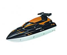 Revell Control RC Boot - ferngesteuert mit 40 MHz Fernsteuerung, kentersicher mit stabilem Rumpf, durch Sicherheitsschaltung laufen die Motoren nur im Wasser an, Batteriebetrieb - SPRING TIDE 40 24136