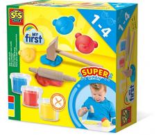 SES 14432 3x90gr My First-Knete mit Werkzeug 3x90 gr, bunt