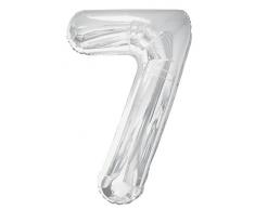 Folienballon im Zahlen-Design, groß, 86,4 cm