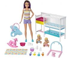 Barbie GFL38 - Skipper Babysitters Inc. Kinderzimmer Spielset, Puppen Spielzeug ab 3 Jahren