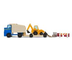 Melissa & Doug Muldenkipper und Frontlader aus Holz (8 Teile)