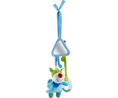 HABA 303876 - Spielfigur Drache Duri | Baby-Spielzeug zum Festbinden mit Kuscheltier, Spiegel und Rassel | Ab 6 Monaten