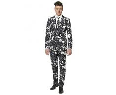 Suitmeister Halloween Anzüge - Black Icons - Mit Jackett, Hose und Krawatte - M