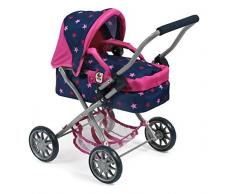 Bayer Chic 2000 555 72 - Puppenwagen Smarty, Kuschelwagen, Stars navy-pink