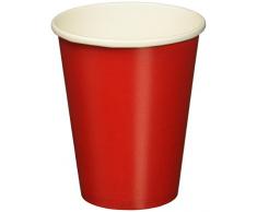 amscan 68015-40 Pappbecher, Rot, 266 ml, 20 Stück