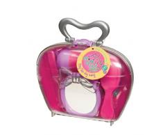 Play Circle by Battat – Frisierkoffer – funktionsfähiger Haartrockner und Haarbürste, Spiegel, Haarspangen – Friseursalon Spielzeug für Kinder ab 3 Jahren (15 Teile)