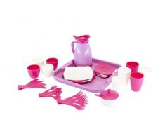 Wader 40657 Service auf Tablett 34-teilig, Girls