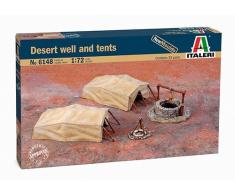 Italeri 510006148 - 1:72 Wüstenzeltplatz, Brunnen und Zelte