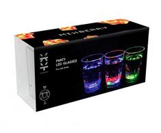 Mixberry MLG-003 - LED Whiskey Glas Set, 3-er Pack