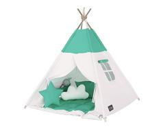 Elfique New Tipi INDIANERZELT SPIELZELT DOPPELT Gepolsterter Decke (Zelt mit Decke)