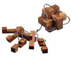 Philos 6032 - Chinesischer Teufel, 6 Puzzle Teile, Knobelspiel