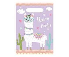 Amscan International Amscan 9904590 Partytüten, bedruckt, Llama, 8 Stück