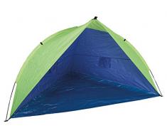 Idena 40273 - Strandmuschel Riva mit UV Schutz 60+, ca. 2,4 x 1,25 x 1,25 m, leicht und kompakt für den Transport, ideal für Strand, Freibad, Garten und im Urlaub