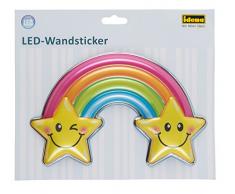 Idena 31256 - LED Wandsticker Lampe Regenbogen, mit Licht Sensor, ca. 22 x 13 cm