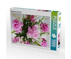 CALVENDO Puzzle Pfingstrosen in der Vase 1000 Teile Lege-Größe 48 x 64 cm Foto-Puzzle Bild von Gisela Kruse