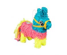 Boland 30975 - Mini Pinata Esel, Größe 20 x 18 cm, Pappe, Partyspiel, Tier, Geschenk, Kindergeburtstag