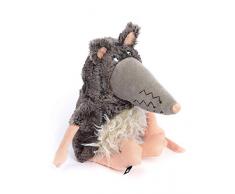 sigikid BEASTS, Kuscheltier für Erwachsene und Kinder, Maus, Sweet Teeth, Beasts Town, Grau, 39169