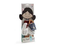 NICI 34939 - Overall mit Handtasche für Puppe Minilotta, 30 cm