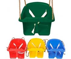 Sohler von EuroTrade W 2002420 Childs Kunststoff Seil Swing Kids Kleinkinder verstellbar Outdoor Garten Aufhängen Bucket Sicherheit Sitz, blau