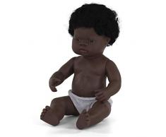 Babypuppe afrikanischer Junge 38cm-31053