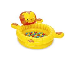 Bestway 52261 Up, In & Over aufblasbares Bällebad Löwe mit 50 Spielbällen, 111x98x61,5 cm, bunt